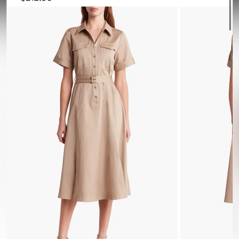 NWT Anthropologie Du Paradis Khaki Dress